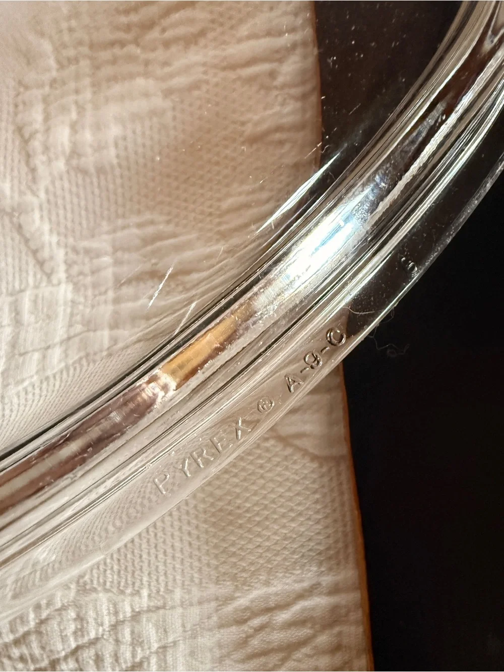 Pyrex Clear Glass Square Lid A-9-C